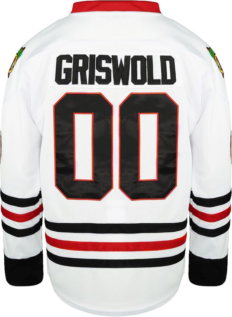 ORICU Classic Ice Hockey Jersey, Long Sleeve #00 Movie Men's Hockey Jerseys Stitched Letters and Numbers S-XXXL - Image 1
